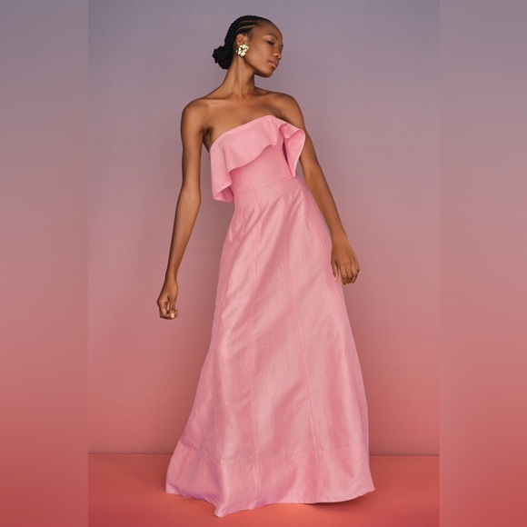 Aje Dresses & Skirts - Aje Shallows strapless gown, size 4 US, bon bon pink